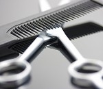 Scissors And Comb For A Hairdresser